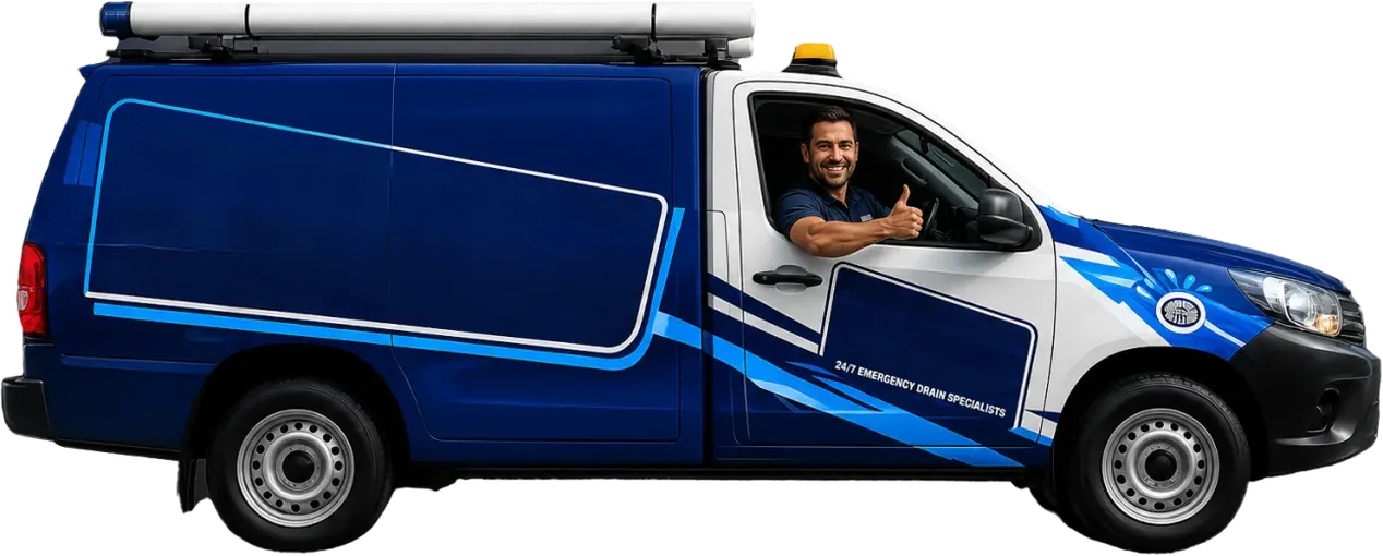 A licensed Blacktown plumber heading out in the service van